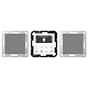 JUNG DAB A2 BT WW smart radio DAB+ Bluetooth set met 2 luidsprekers A-range alpine wit