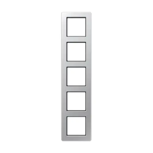 JUNG AF 585 BF AL afdekraam 5-voudig A Flow aluminium