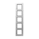 JUNG AF 585 BF AL afdekraam 5-voudig A Flow aluminium