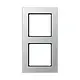 JUNG A 5582 BF AL afdekraam 2-voudig A550 aluminium