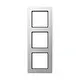 JUNG A 5583 BF AL afdekraam 3-voudig A550 aluminium