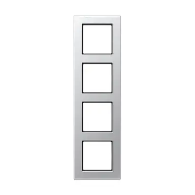 JUNG A 5584 BF AL afdekraam 4-voudig A550 aluminium