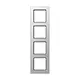 JUNG A 5584 BF AL afdekraam 4-voudig A550 aluminium