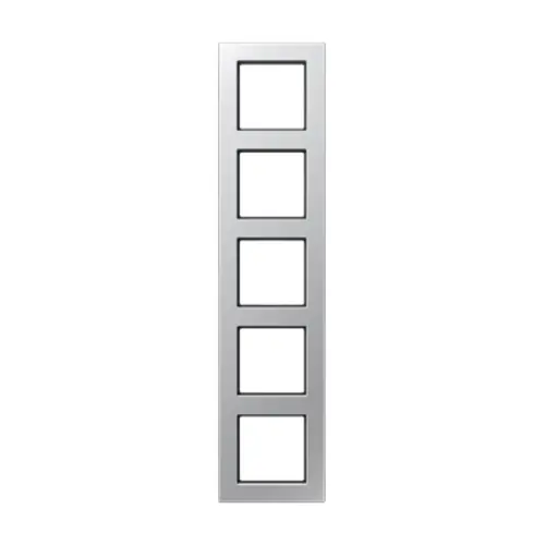 JUNG A 5585 BF AL afdekraam 5-voudig A550 aluminium