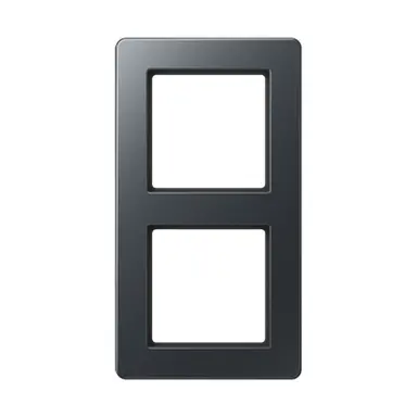 JUNG AF 582 BF ANM afdekraam 2-voudig A Flow antraciet mat