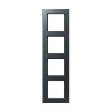 JUNG A 5584 BF ANM afdekraam 4-voudig A550 antraciet mat