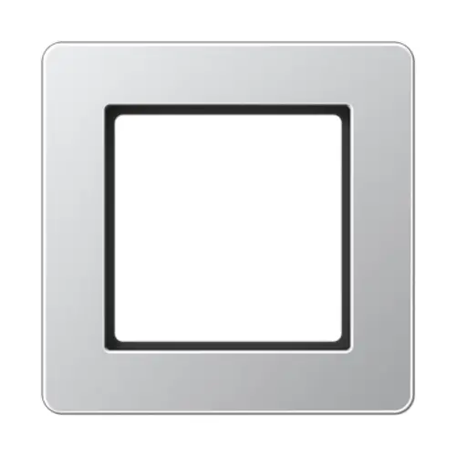 JUNG AF 581 BF AL afdekraam 1-voudig A Flow aluminium