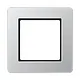 JUNG AF 581 BF AL afdekraam 1-voudig A Flow aluminium