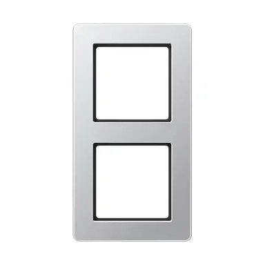 JUNG AF 582 BF AL afdekraam 2-voudig A Flow aluminium