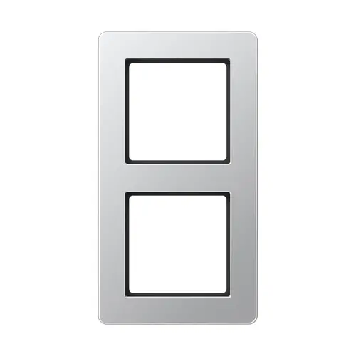 JUNG AF 582 BF AL afdekraam 2-voudig A Flow aluminium