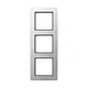 JUNG AF 583 BF AL afdekraam 3-voudig A Flow aluminium