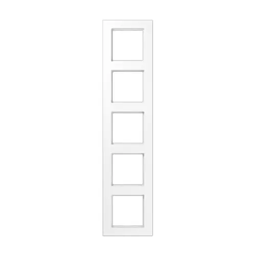 JUNG A 5585 BF WW afdekraam 5-voudig A550 alpine wit