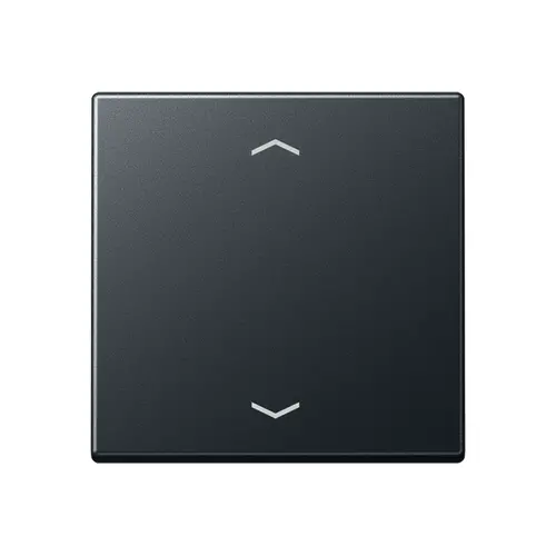 JUNG A 1700 BFP ANM knop met pijlsymbolen tbv elektronische jaloezieactor A-range antraciet mat