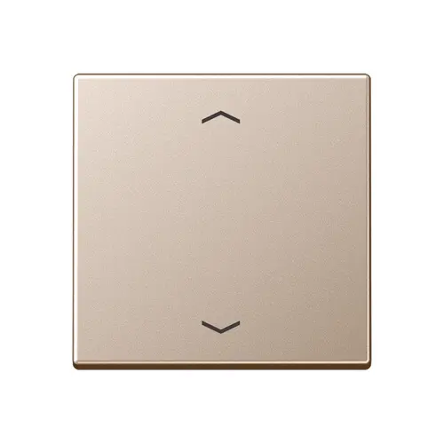 JUNG A 1700 P CH knop met pijlsymbolen tbv elektronische jaloezieactor A-range champagne