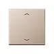 JUNG A 1700 P CH knop met pijlsymbolen tbv elektronische jaloezieactor A-range champagne