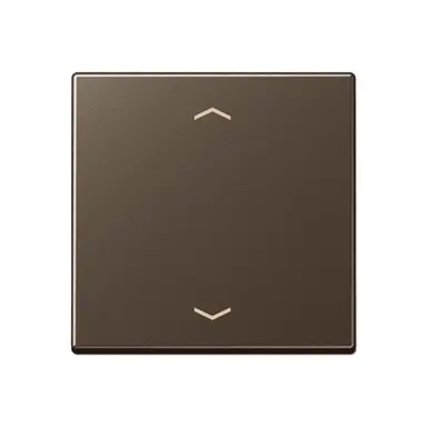 JUNG A 1700 P MO knop met pijlsymbolen tbv elektronische jaloezieactor A-range mokka