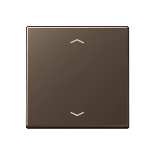 JUNG A 1700 P MO knop met pijlsymbolen tbv elektronische jaloezieactor A-range mokka