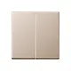 JUNG A 1702 CH dimmerknop 2-voudig serietastdimmer A-range champagne