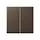 JUNG A 1702 MO dimmerknop 2-voudig serietastdimmer A-range mokka