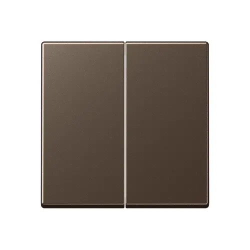 JUNG A 1702 MO dimmerknop 2-voudig serietastdimmer A-range mokka