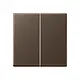 JUNG A 1702 MO dimmerknop 2-voudig serietastdimmer A-range mokka