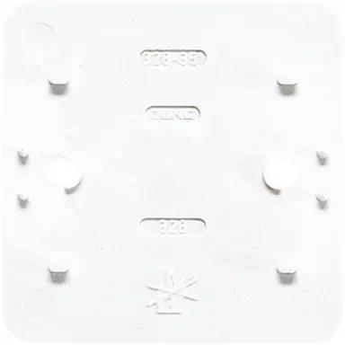 JUNG 328 WW bodemplaat enkelvoudig AP600 alpine wit