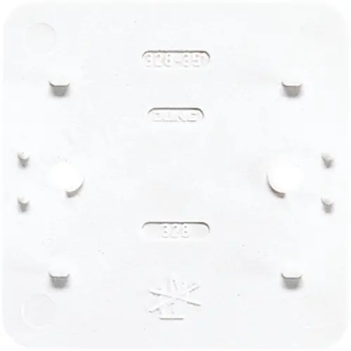 JUNG 328 WW bodemplaat enkelvoudig AP600 alpine wit
