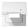 JUNG LS 990 BFKL USB WW klapdeksel met USB-ladersymbool LS990 alpine wit