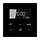 JUNG LS 1750 D SW timer standaard met display LS990 zwart glas