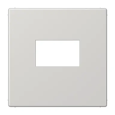 JUNG LS 1969 USB LG centraalplaat USB-lader met klikbevestiging LS990 lichtgrijs