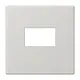 JUNG LS 1969 USB LG centraalplaat USB-lader met klikbevestiging LS990 lichtgrijs