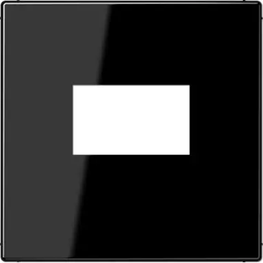 JUNG LS 1969 USB SW centraalplaat USB-lader met klikbevestiging LS990 zwart
