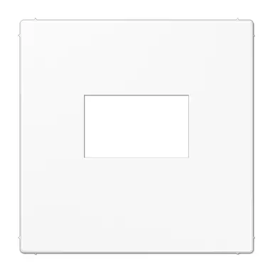 JUNG LS 1969 USB WW centraalplaat USB-lader met klikbevestiging LS990 alpine wit