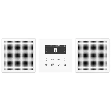 JUNG DAB LS2 BT WW smart radio DAB+ Bluetooth set met 2 luidsprekers LS990 alpine wit