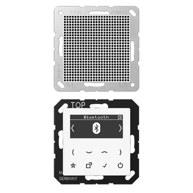 JUNG DAB A1 BT WW smart radio DAB+ Bluetooth set met 1 luidspreker A-range alpine wit