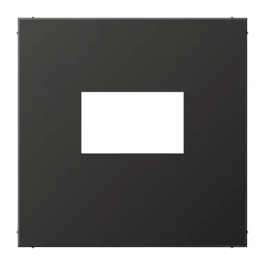 JUNG AL 1969 USB AN centraalplaat USB-lader met klikbevestiging LS990 antraciet gelakt aluminium