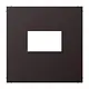 JUNG AL 1969 USB D centraalplaat USB-lader met klikbevestiging LS990 dark gelakt aluminium