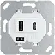 JUNG USB 15 CA WW USB-lader 2-voudig type A en type C totaal 3000mA wit