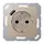 JUNG A 1520-18 A CH wandcontactdoos randaarde Safety+ met USB-A A-range champagne