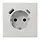 JUNG LS 1520-15 CA LG wandcontactdoos randaarde Safety+ met USB type A en C LS990 lichtgrijs