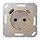 JUNG A 1520-15 CA CH wandcontactdoos randaarde Safety+ met USB type A en C A-range champagne