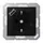 JUNG A 1520-18 A SWM wandcontactdoos randaarde Safety+ met USB-A A-range grafietzwart mat
