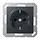 JUNG A 1520-18 C ANM wandcontactdoos randaarde Safety+ met USB-C A-range antraciet mat