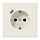 JUNG LS 1520-18 C wandcontactdoos randaarde Safety+ met USB-C LS990 creme