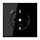 JUNG LS 1520-18 C SW wandcontactdoos randaarde Safety+ met USB-C LS990 zwart