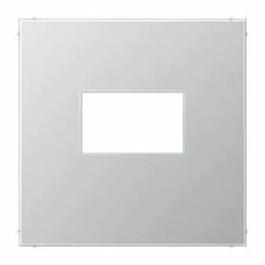 JUNG AL 1969 USB centraalplaat USB-lader met klikbevestiging LS990 aluminium