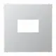 JUNG AL 1969 USB centraalplaat USB-lader met klikbevestiging LS990 aluminium