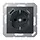 JUNG A 1520-15 CA ANM wandcontactdoos randaarde Safety+ met USB type A en C A-range antraciet mat