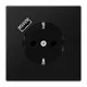 JUNG LS 1520-18 A SWM wandcontactdoos randaarde Safety+ met USB-A LS990 grafietzwart mat