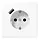 JUNG LS 1520-18 A WW wandcontactdoos randaarde Safety+ met USB-A LS990 alpine wit
